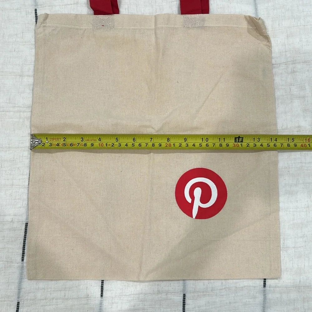 Pinterest Logo Canvas Tote Bag